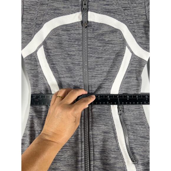 Lululemon Define Jacket Women's Size 2 Wee Are From Space Coal Fossil/White Zip - Picture 5 of 9